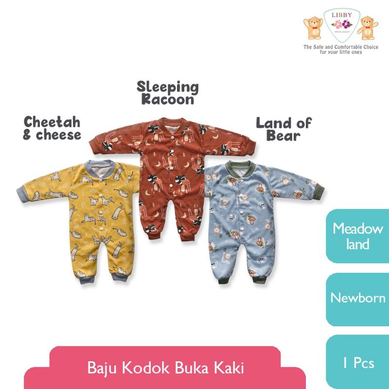 (ECER) Libby Baju KODOK Panjang / Sleepsuit