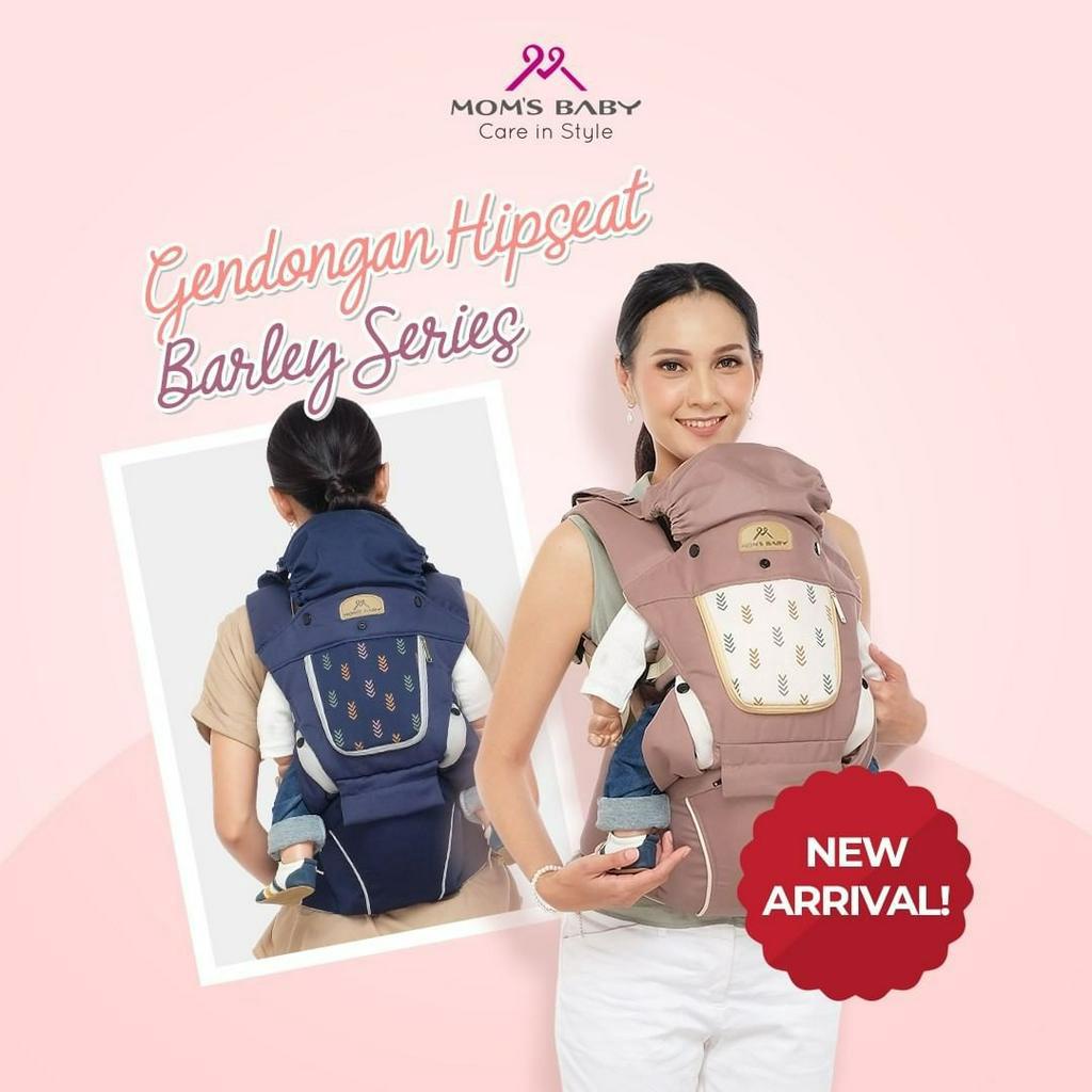 Gendongan Hipseat Airflow + Gendongan 10 in 1 Barley Series -Moms Baby- MBG2034