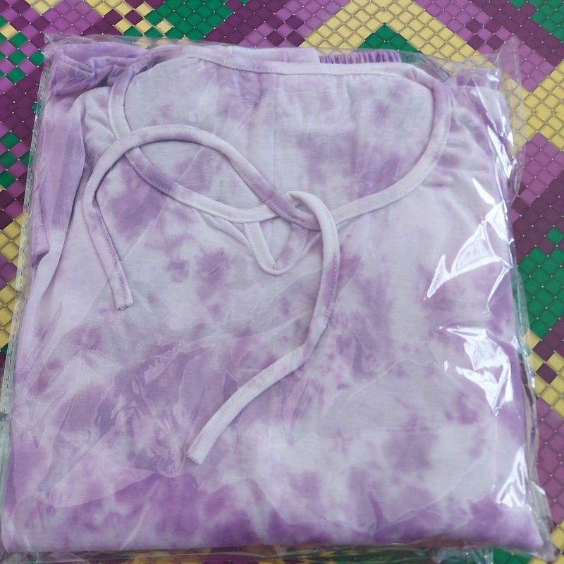 Piyama Tiedye Jumbo Ld 120 cm Bahan Kaos BISA COD