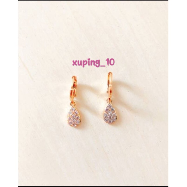 Anting Wanita Oval Drop Gold Xuping