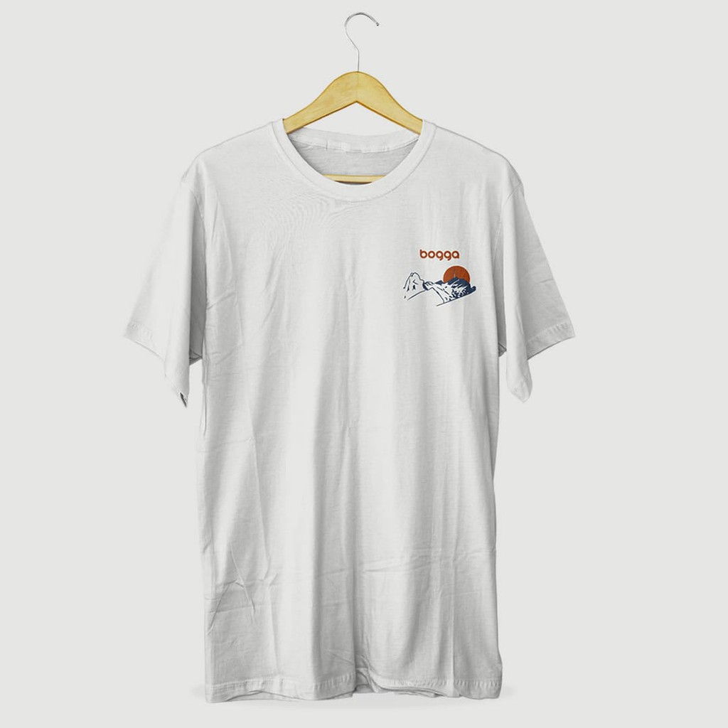 Bogga T-shirt bahan Cotton Bamboo 30s Wanita dan Pria