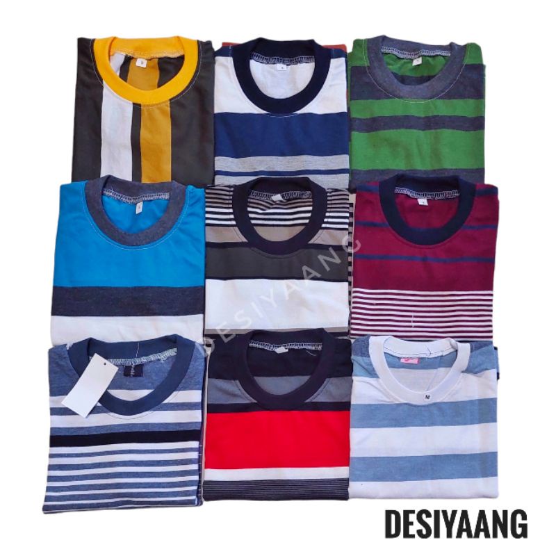 Setelan Anak LAKI LAKI Kaos Salur Celana Chinos SIZE S 3-4tahun Oblong Stripe