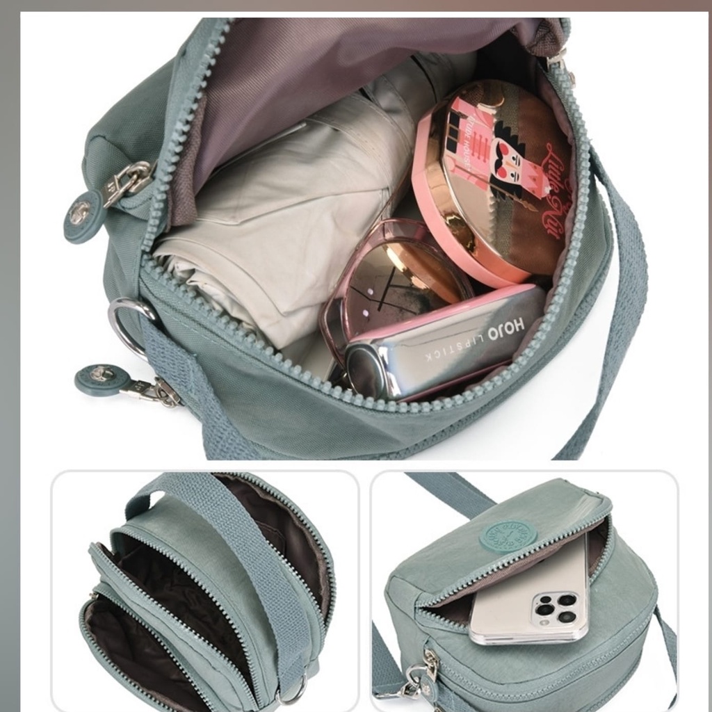 TAS SELEMPANG WANITA 4 RESLETING ANTI AIR IMPORT JINGPIN TOSCA LOLECA TA514G3 FASHION KOREA KEKINIAN SLINGBAG PREMIUM MURAH REMAJA CEWEK BATAM SIMPLE CASUAL