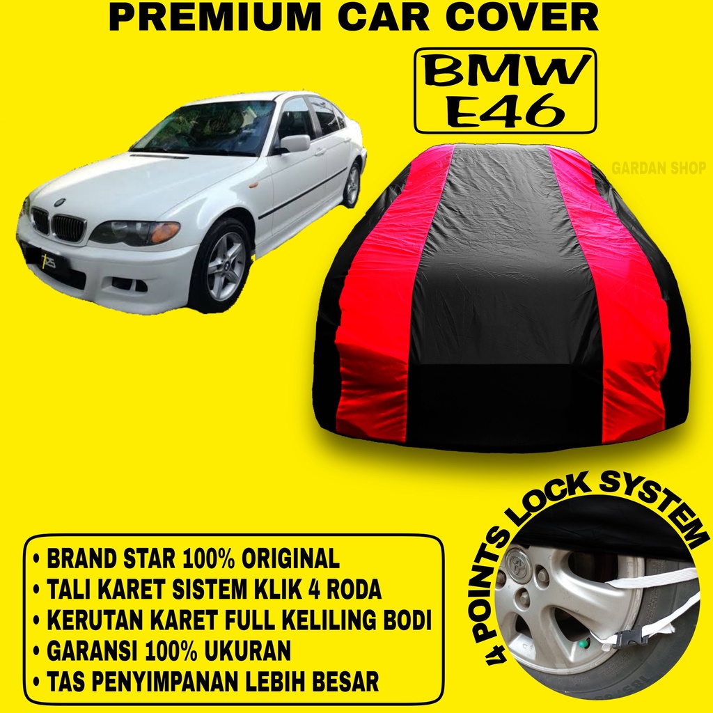 Body Cover BMW E46 Sarung Strip MERAH Penutup Pelindung Bodi Mobil Bmw E46 PREMIUM