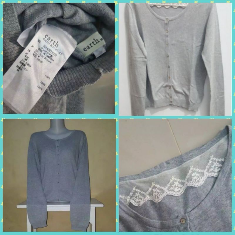preloved cardigan earth music & ecology