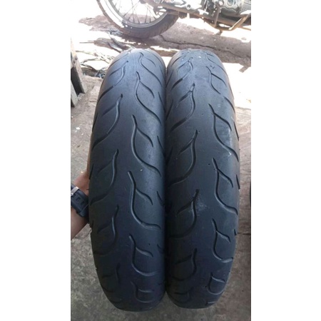 sepasang ban softcoumpond donat sport mp76 ring 14 ukuran 90/80 rata