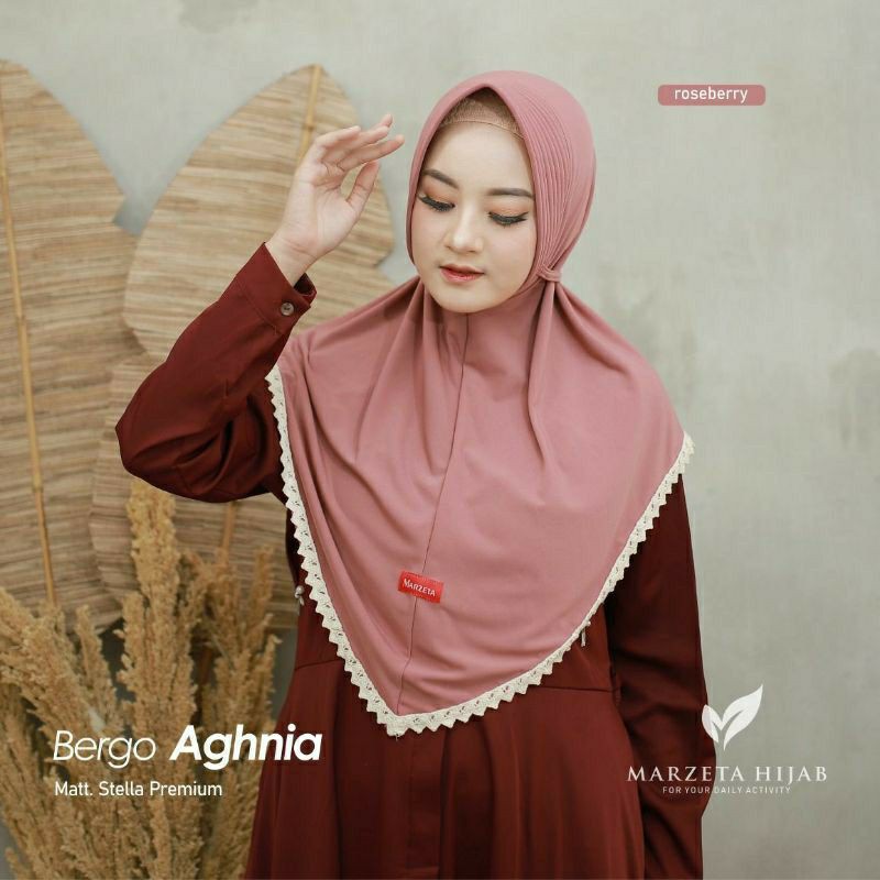 Bergo aghnia hijab instant kerudung instan marzeta