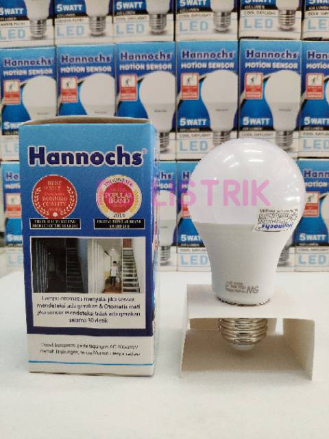 Lampu LED Hannochs Motion Sensor 5w / LED Sensor Gerak