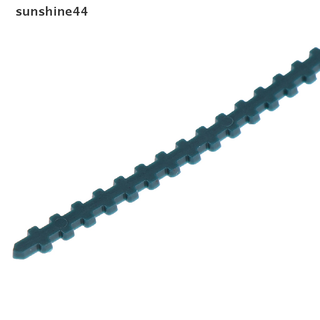 Sunshine 50pcs Kabel Ties Plastik Adjustable Reusable Untuk Pohon / Tanaman Rambat