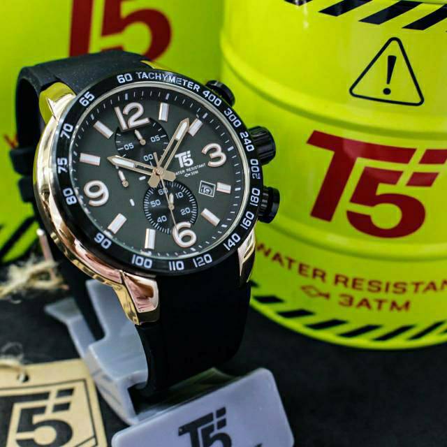 Jam T5 H 3450 original chronograph water resist free box