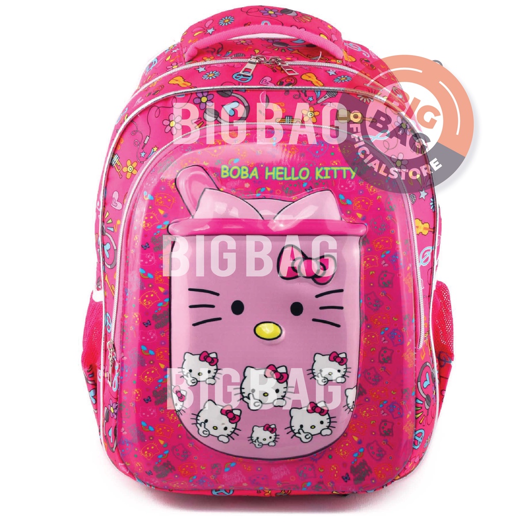 Tas Ransel Anak Perempuan Karakter TAS BOBA - RANSEL BOBA - 4D Emboss Clarity - Hologram SD - Tas 4D Timbul Tas Timbul School