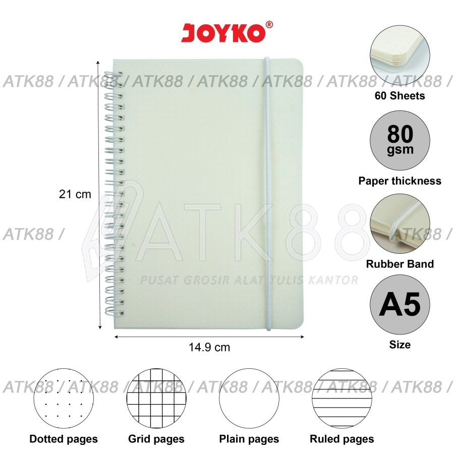 

Notebook Ring A5 Joyko NB-700-Dotted