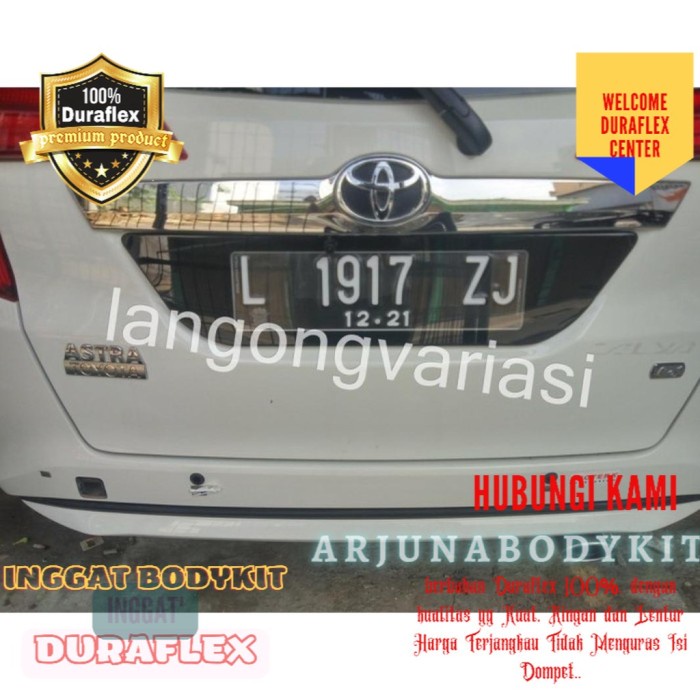 Variasi plat nomor lampu led nyala di angka custom sigra / calya