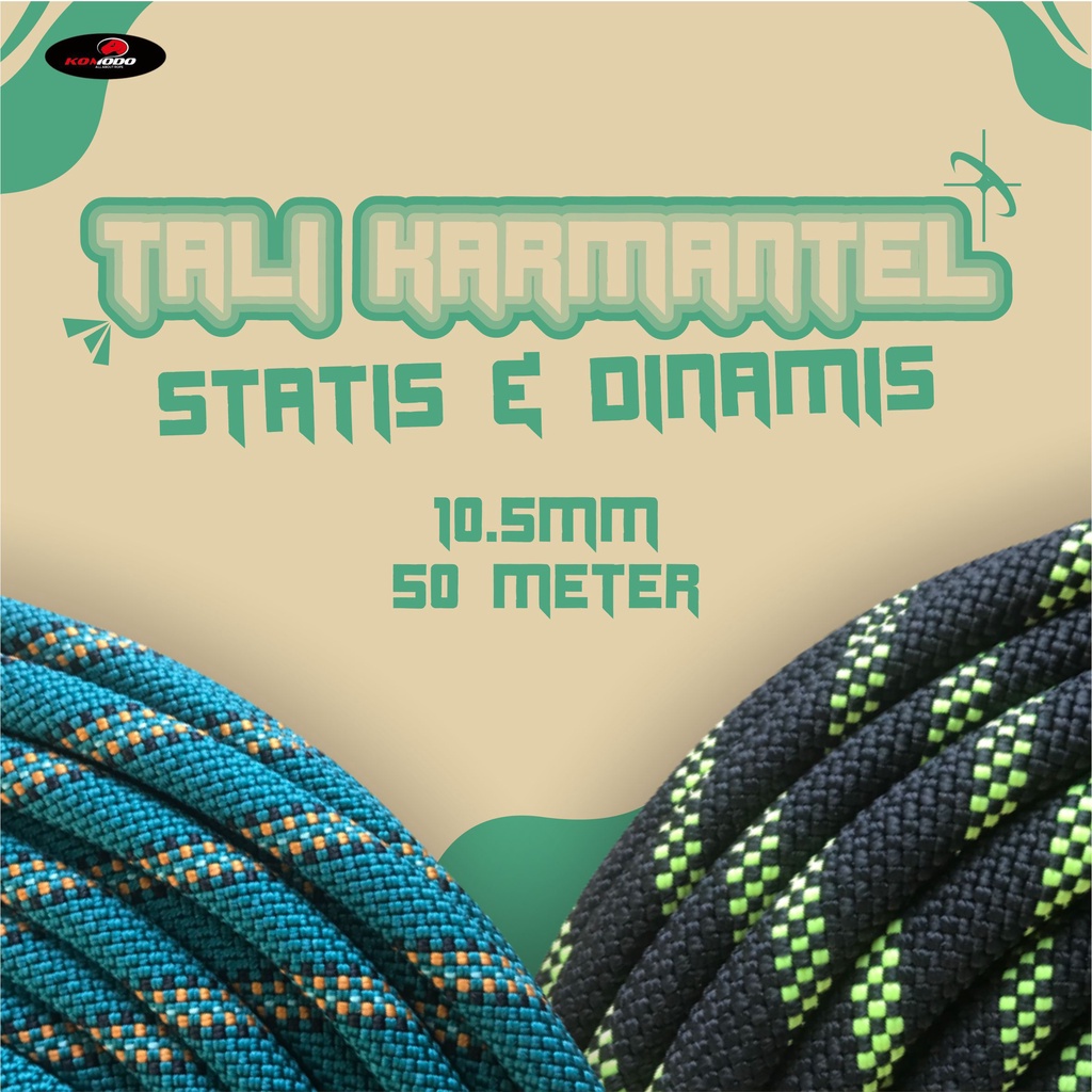 Tali Karmantel Statis & DInamis 10.5mm (50m) Tali Komodo