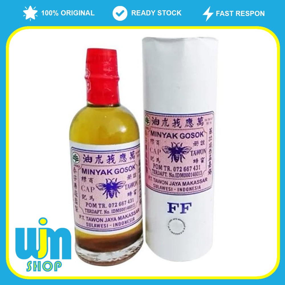 Minyak Gosok Cap Tawon Tutup Merah Khas Makassar