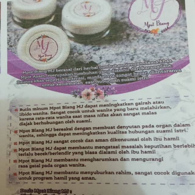 Mpot biang mj asli