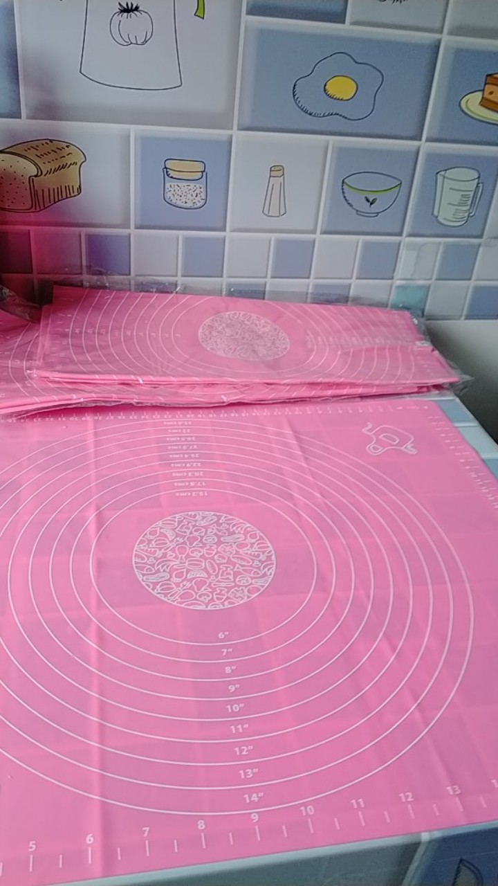 Alas Adonan Kue Silicone 50x40 Cm Mat Alas Kue Silicone