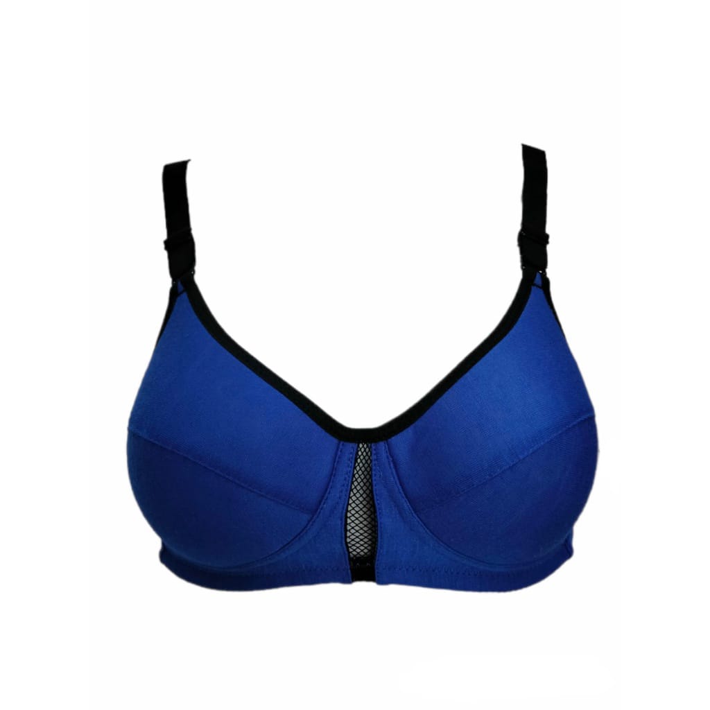 Glena Bra Tanpa Kawat - Blue