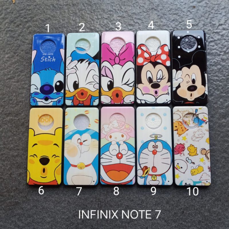 Case gambar Infinix Note 7 motif cewek ( 2 motif ) soft softcase softshell silikon cover casing kesing housing