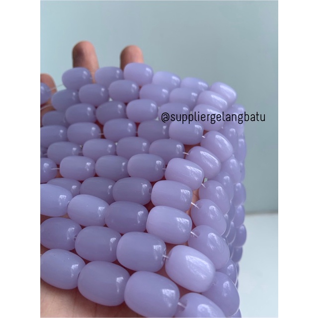 batu alam Penden simba tabung PURPLE CAT EYE 1 x 1,5 cm akik ungu