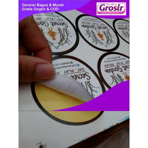 

SALE Stiker Toko Olshop Kue Free Cutting MURAH [Min 100] Kemasan TOKO BLACU