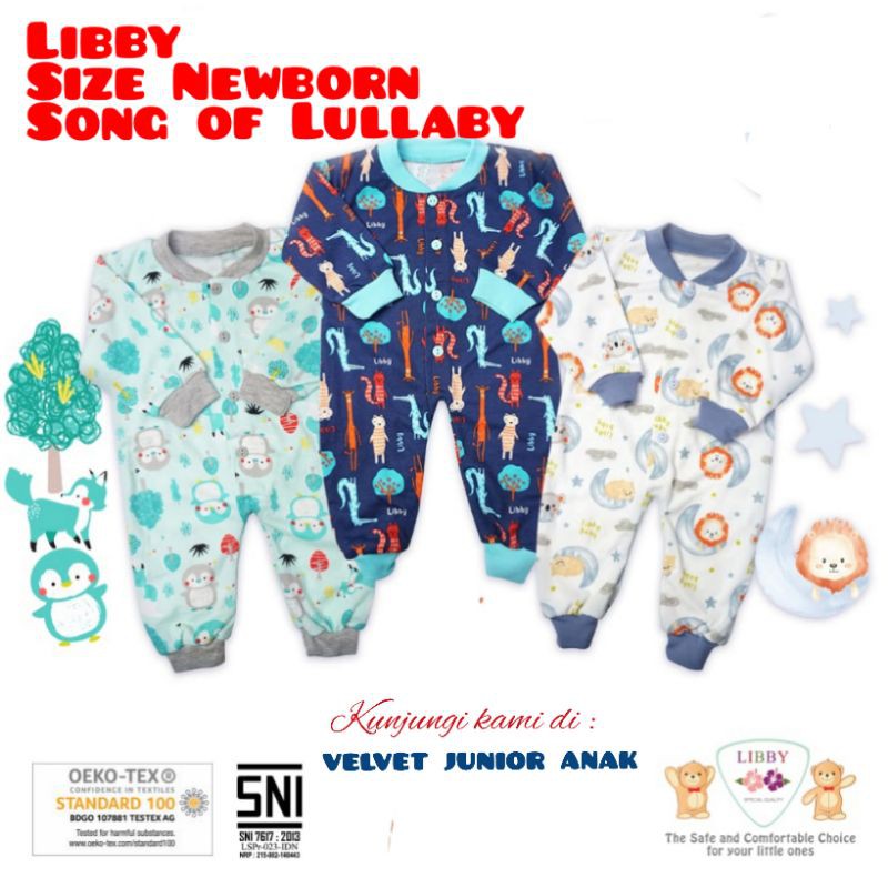 Libby Size Newborn Baju Kodok Jumper Panjang