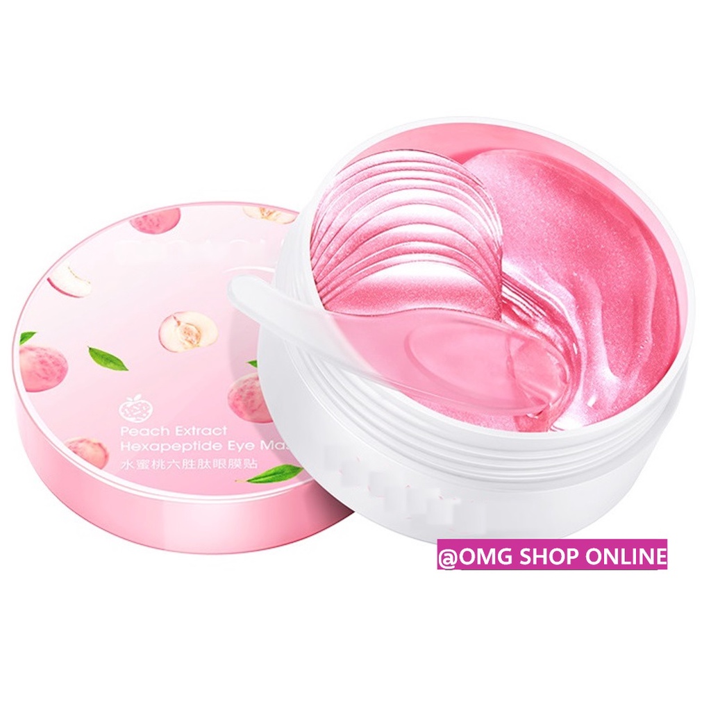 Isi 60 Lembar Masker Mata Peach Pink ORIGINAL / Masker Mata Panda Kantung / Masker Mata Untuk Tidur / Masker Mata 1 Box / Eye Mask Collagen Masker Mata Gold Masker Wajah Organik Untuk Leher Pipi Masker Wajah Pemutih dan Glowing / Eye Serum Masker Organik