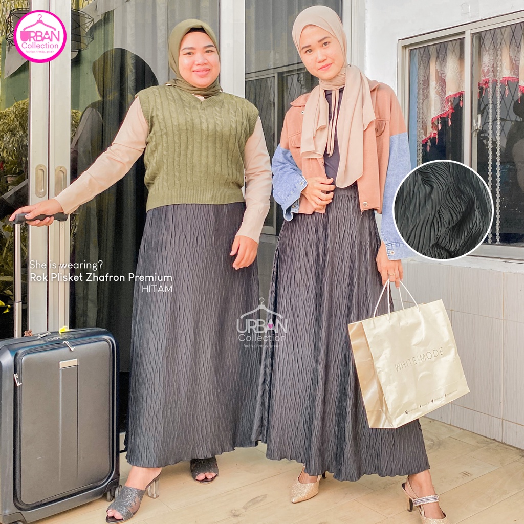 ROK PLISKET ZHAFRON / ROK PLISKET PREMIUM 100% / ROK REMPEL PADI / ROK GARIS