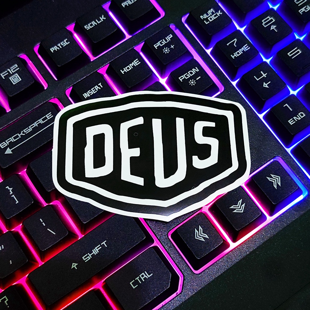 Stiker Aesthetic DEUS X MACHINE SERIES - STICKER TUMBLR MOTOR JOURNAL LAPTOP