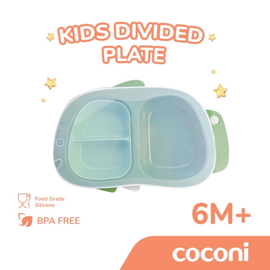 COCONI Feeding Divided Plate | Mpasi Peralatan Tempat Makan Bayi