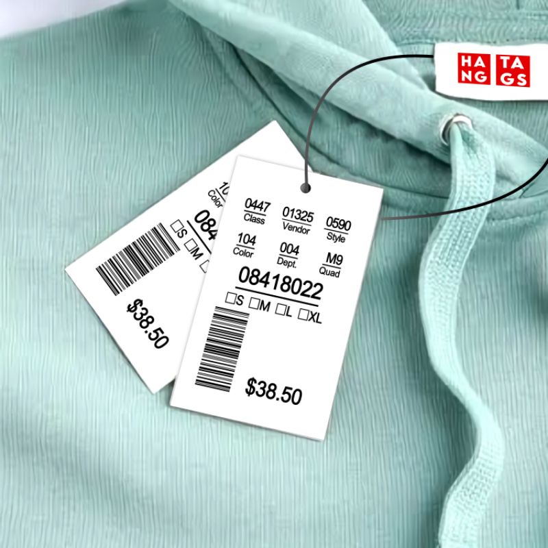 

hangtag bonus tali , 4x6, label baju hantag