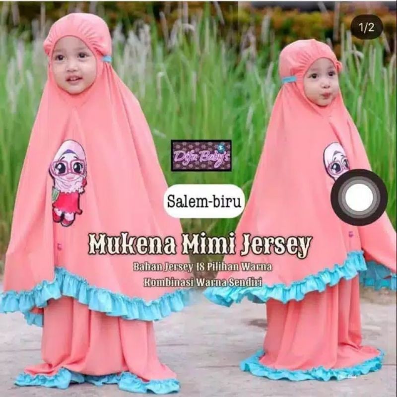 MUKENA LED KARAKTER NYALA HIJAB / MUKENA LUCU MURAH