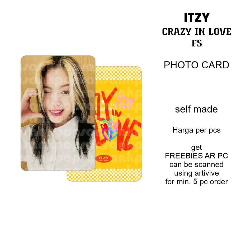 photocard itzy loco fansign unofficial