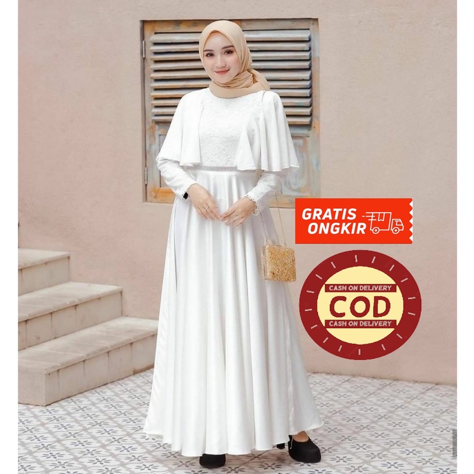 MRA - Baju gamis wanita terbaru gamis Dewasa kekinian modern 2021 wanita dress Syirin maxy