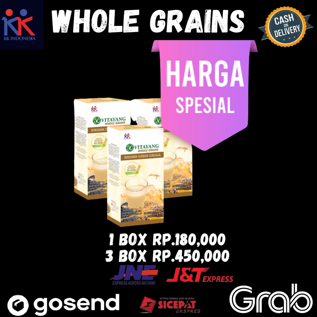 

Vitayang Whole Grains Minuman Serbuk Serelia Teman Sarapan Yang Sehat Enak Bergizi