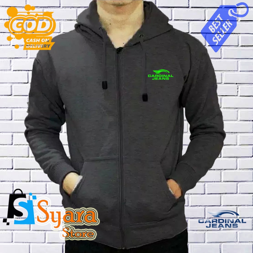 Syara Store / Jaket Resleting Cardinal Jeans Stabilo / Jaket Distro Sleting / Jaket Resleting / Jake