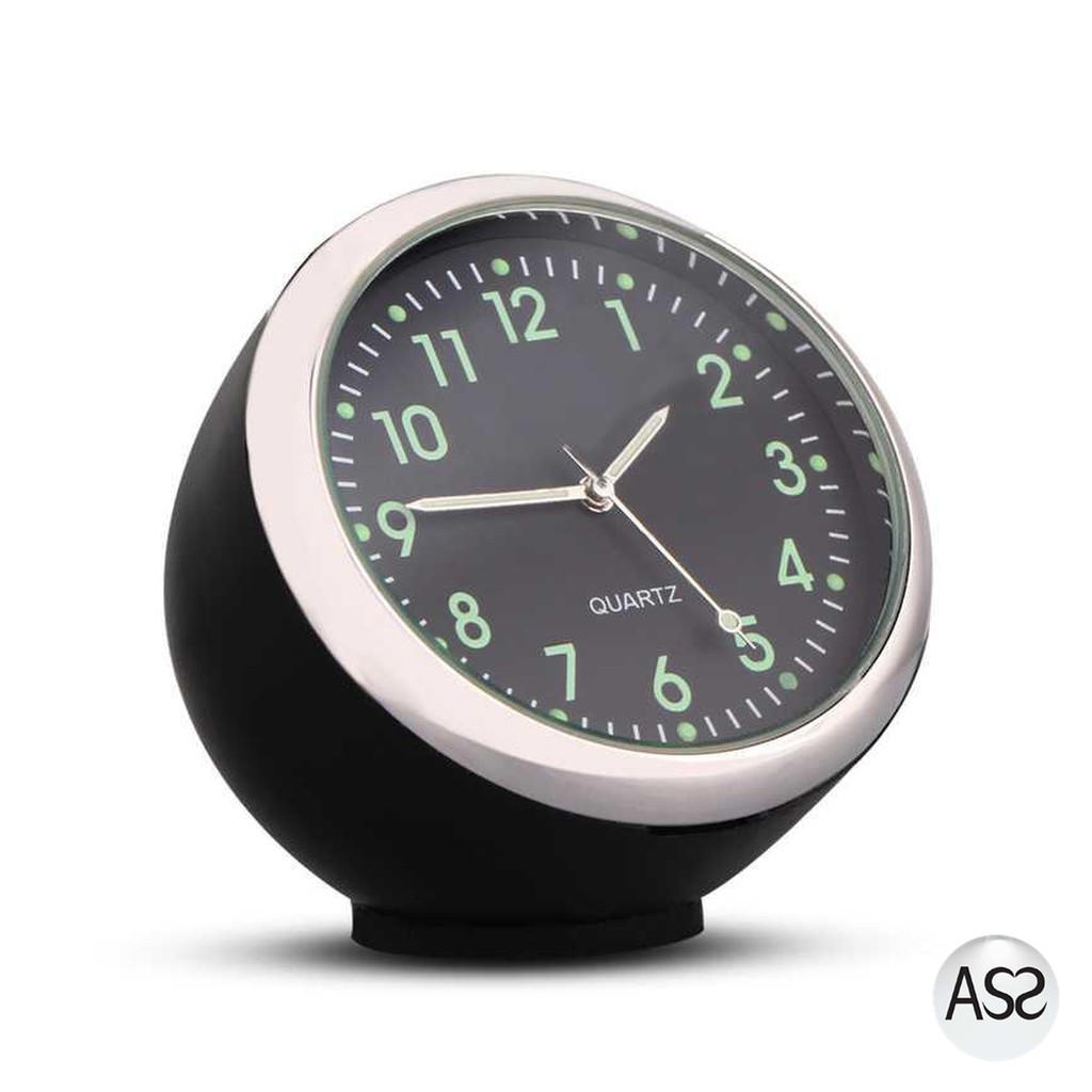 ASS Shop - Dekorasi Mobil Jam Mini Quartz Clock Luminous - K01