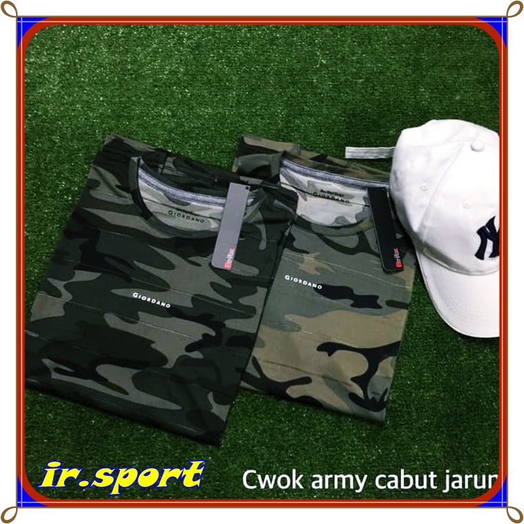PAKAIAN PRIA TERKINI PALING DICARI //   baju army baju loreng baju camo giordano kaos giordano kaos