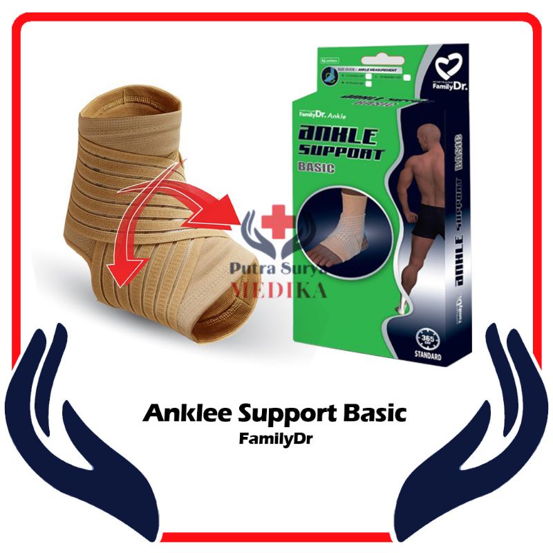 Family Dr Ankle Support Basic | Deker Tumit | Pelindung Pergelangan Kaki