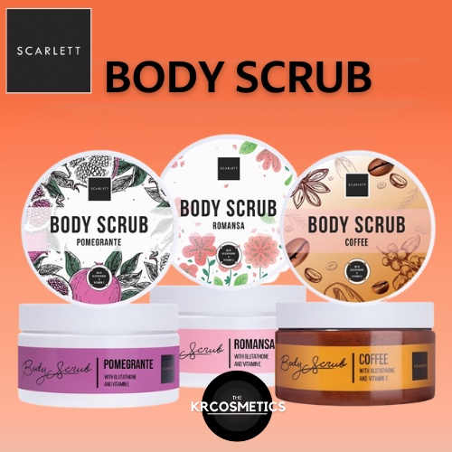 SCARLETT Body Scrub by Felicya Angelista / Lulur Mandi / Lulur Badan / Scrub Badan BPOM 250 GR