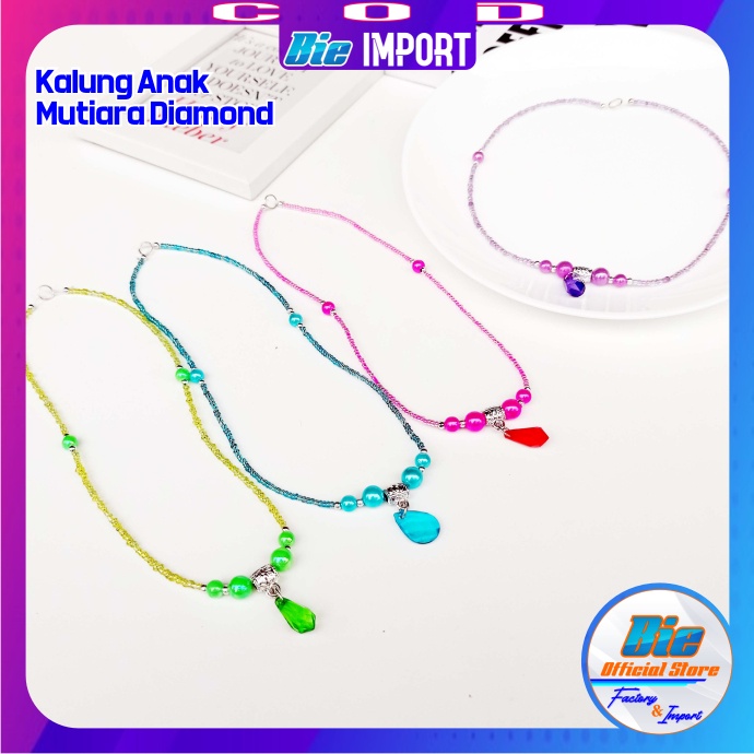 Kalung Anak Mutiara Warna Impor Best Seller