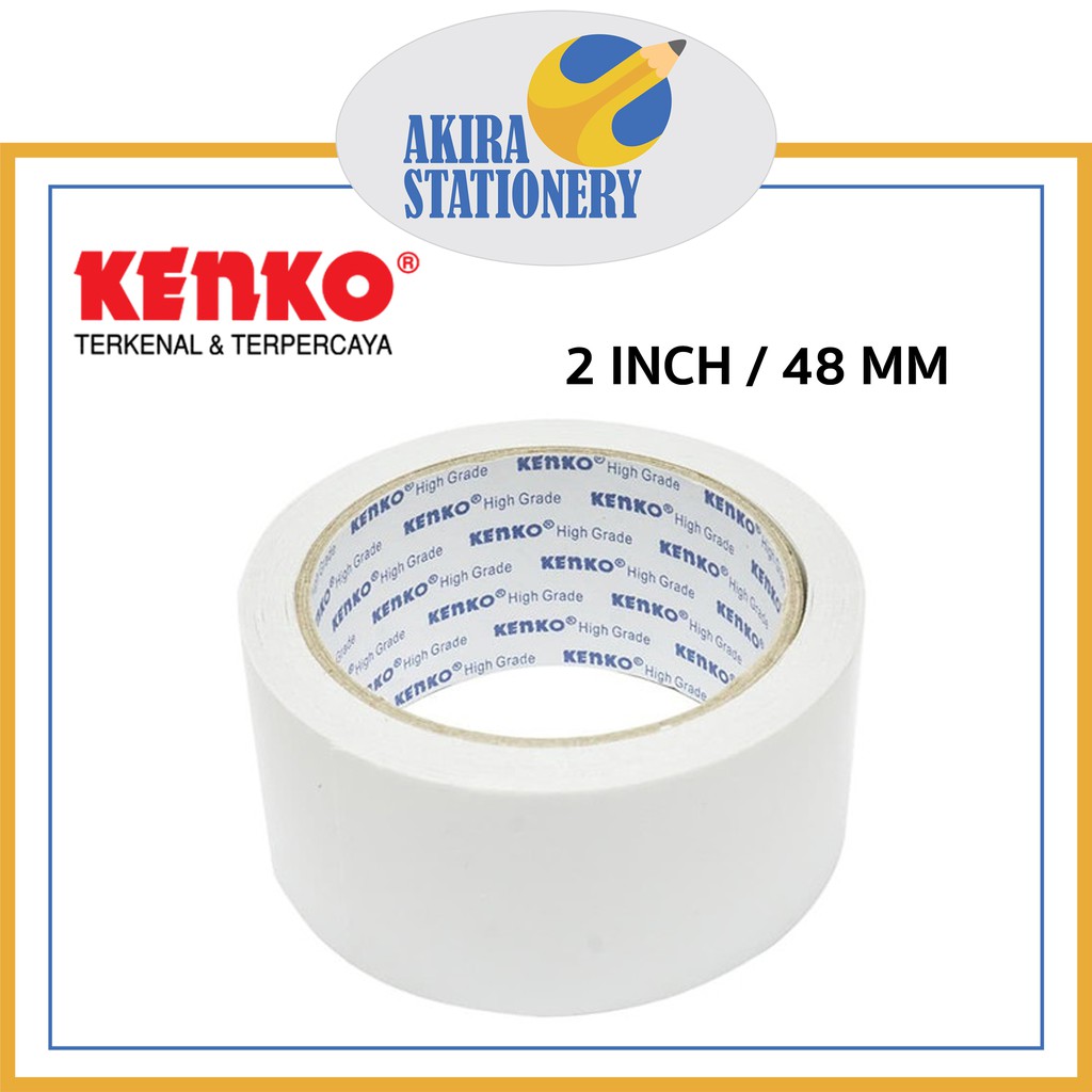 

Double Tape KENKO 48 mm / Dobel Tip 2 sisi 2 Inch x 15 yard / Perekat 2 in x 15y ( PCS )