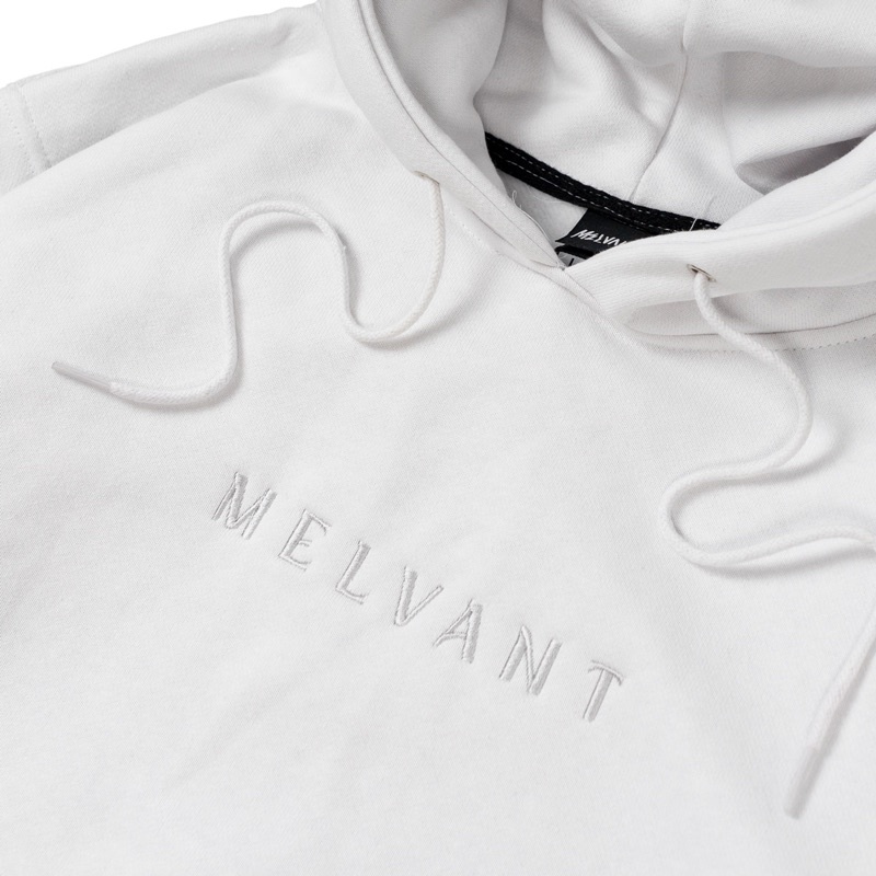 MHD ABRAHAM WHITE - MELVANT PULLOVER HOODIE