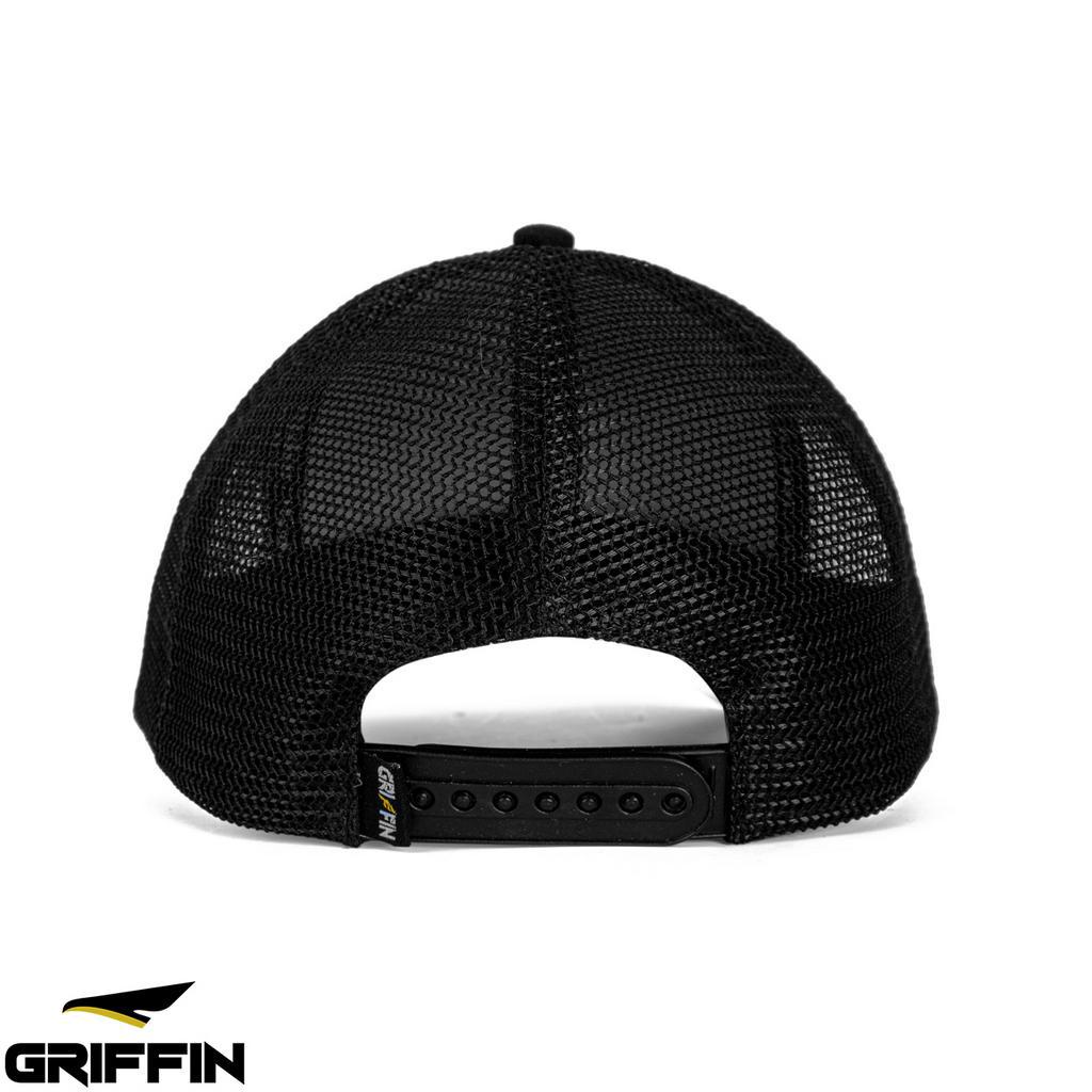 Topi Trucker Pria Hitam Keren Sablon High Density Timbul &amp; Bordir Keren Atlas by Griffin Apparel