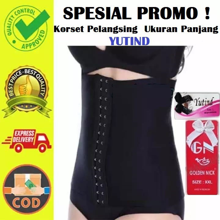 Korset Pelangsing Pengecil Perut YUTIND 901B &amp; 122B (Produk Golden Nick) / Stagen Pasca Melahirkan