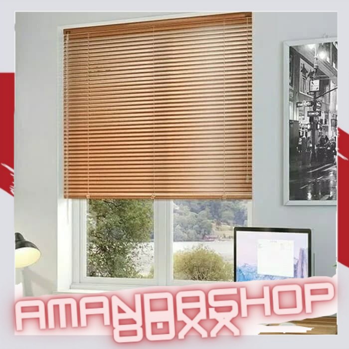 kerai tirai gorden gulung plastik pvc jendela kamar kantor vertikal
 / blind roller uk 40 x 180 cm -