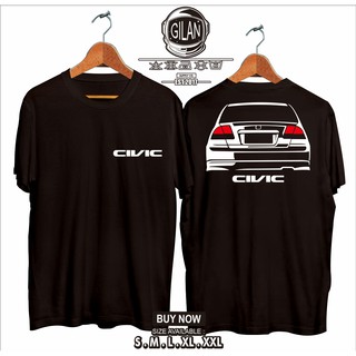 Kaos Baju  Mobil Honda Civic ES 2 ES2 Rear Racing Otomotif  