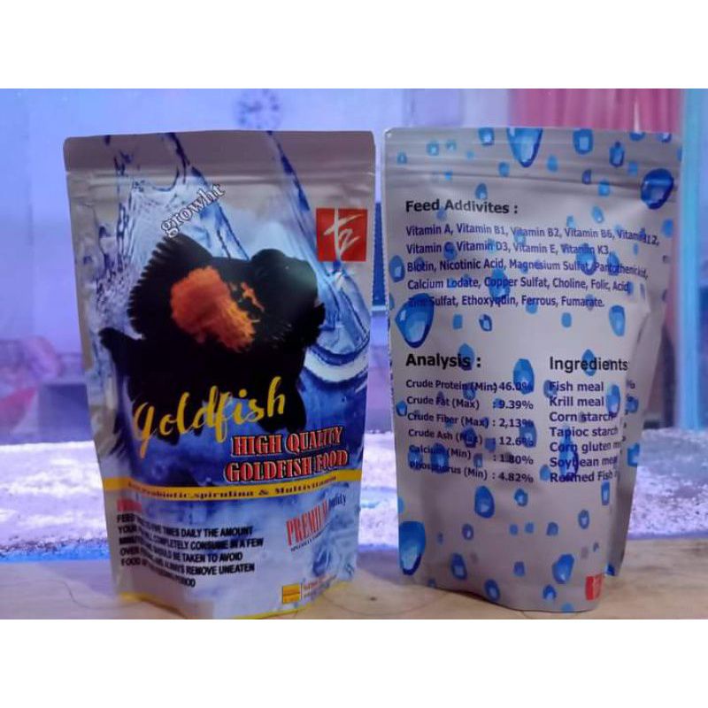 

PAKAN IKAN KOKI T2 GOLDFISH 250GR