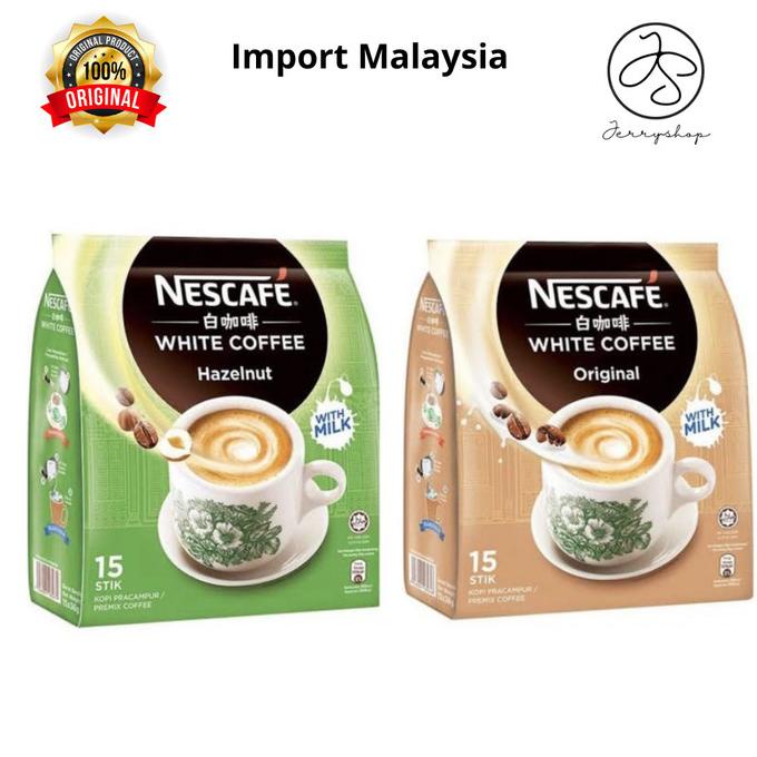 

Nescafe White Coffee Original & Hazelnut With Milk Malaysia