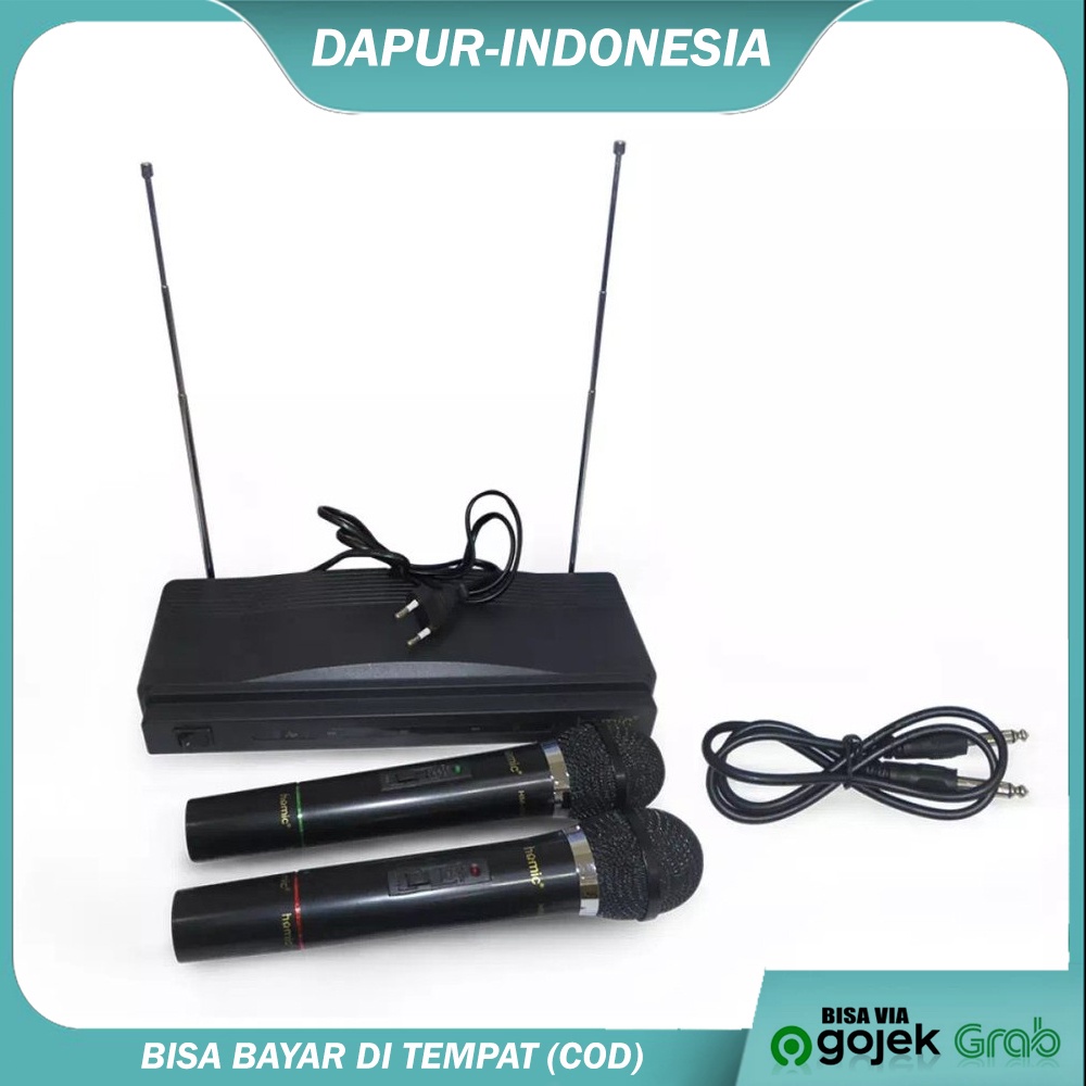 Homic Microphone -Mic Double Wireless HM-306